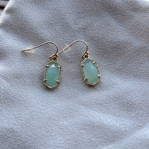Kendra Scott Lee drop earrings light green